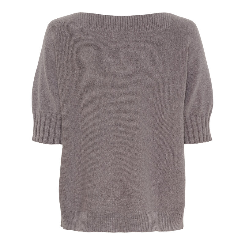 Constanza Knitted Sweater Women Gray Melange Marta du Chateau