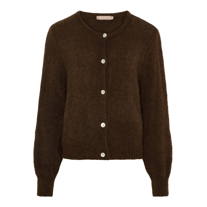 Marta du Chateau Cosima Knitted Cardigan Women Chocolat - Marta du Chateau