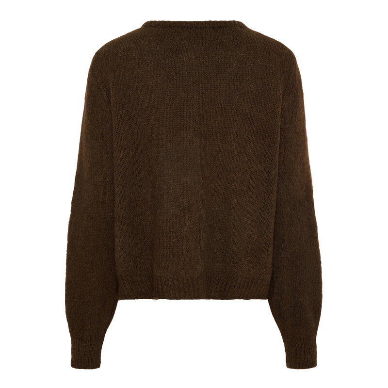 Marta du Chateau Cosima Knitted Cardigan Women Chocolat - Marta du Chateau