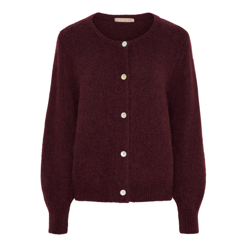 Cosima Stickad Cardigan Dam Melanzana Marta du Chateau
