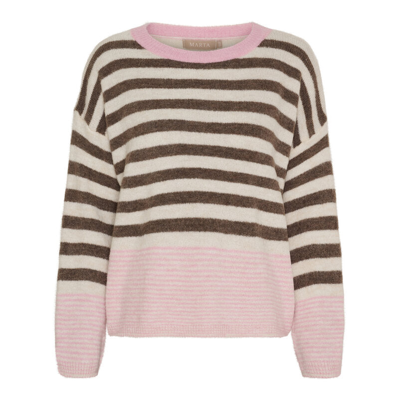Elara Knitted Jumper Women Fango Butter Pink Marta du Chateau