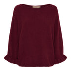 Marta du Chateau Elderflower Knitted Sweater Women Bordeaux - Marta du Chateau