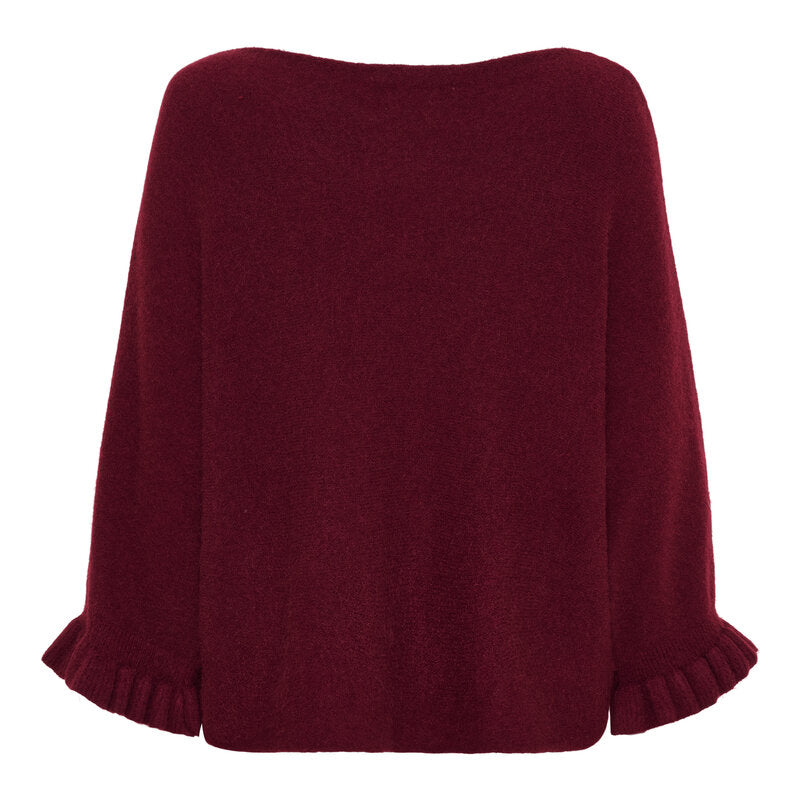 Marta du Chateau Elderflower Knitted Sweater Women Bordeaux - Marta du Chateau