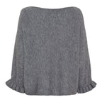 Marta du Chateau Women's Elderflower Knitted Sweater Grigio Antracite - Marta du Chateau