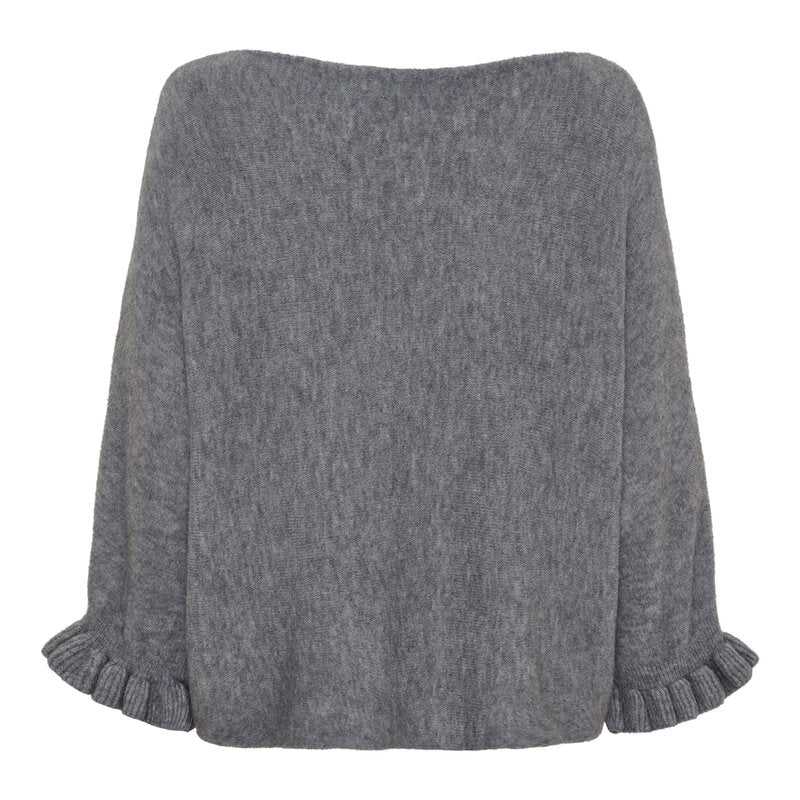 Marta du Chateau Women's Elderflower Knitted Sweater Grigio Antracite - Marta du Chateau