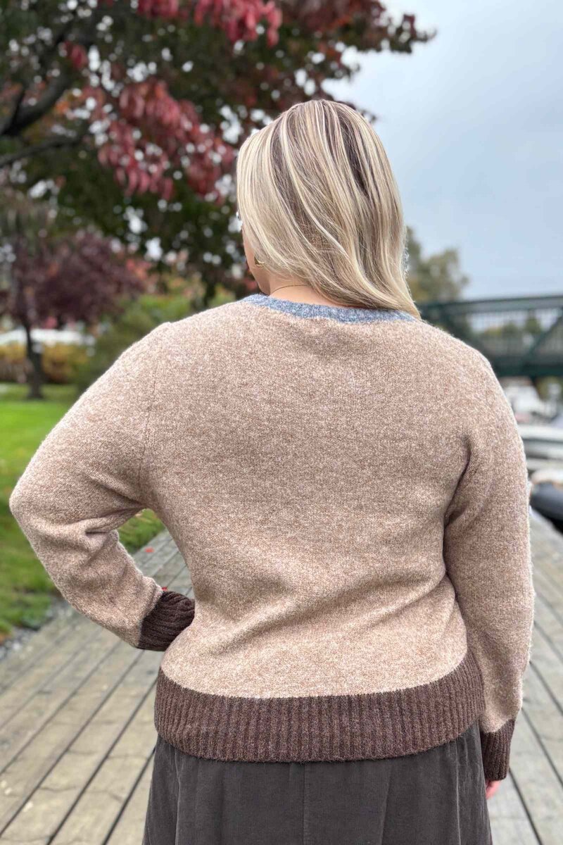 Elora Pullover Women Camel Denim Marta du Chateau