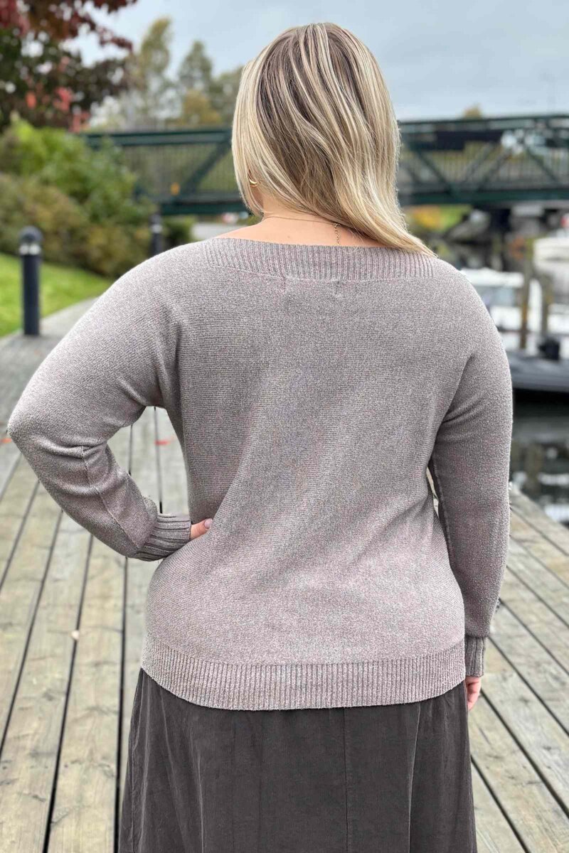 Fallon Knitted Sweater Women Fango Melange Marta du Chateau