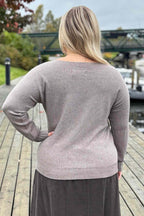Fallon Knitted Sweater Women Fango Melange Marta du Chateau