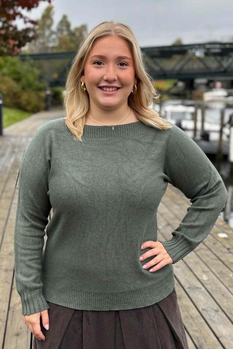 Fallon Knitted Sweater Women Military Marta du Chateau