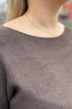 Fallon Knitted Sweater Women Moro Scuro Marta du Chateau