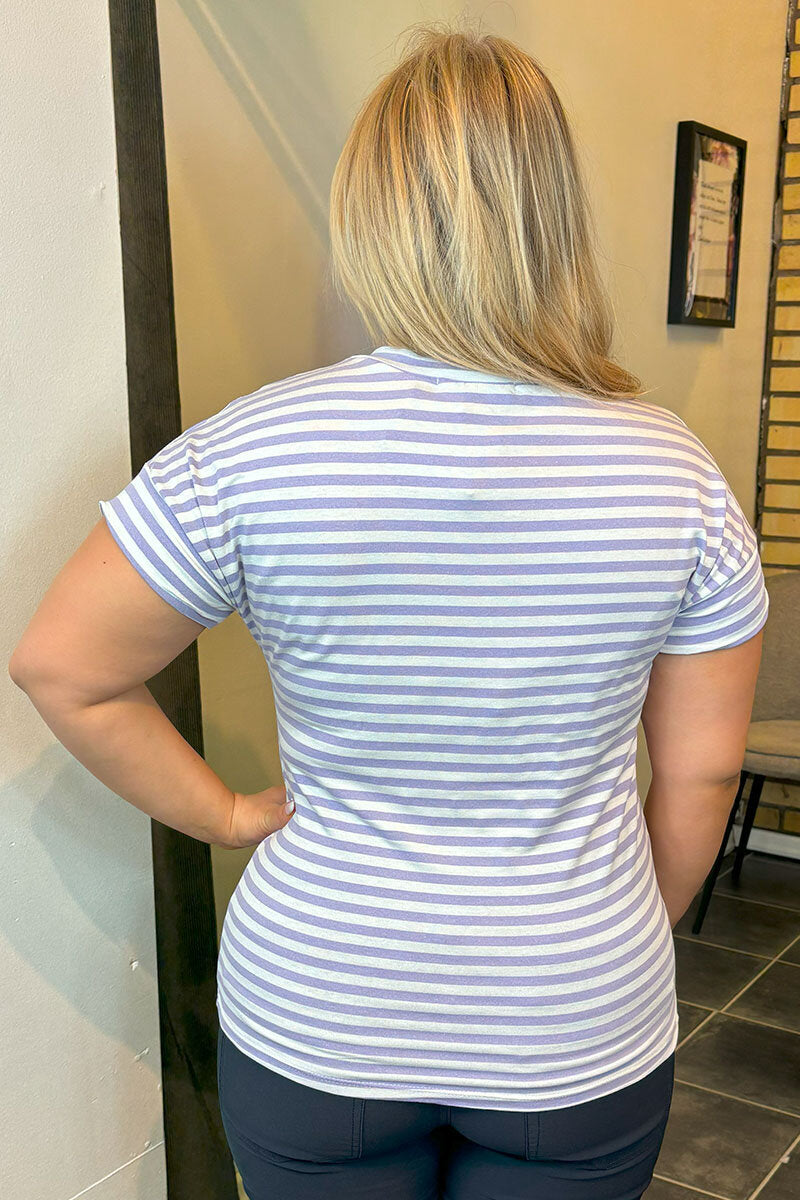 Fiona T-shirt Dam Lilac Marta du Chateau