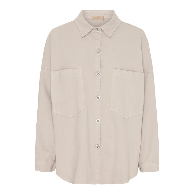 Karen Överskjorta Dam Beige Marta du Chateau