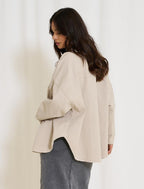 Karen Överskjorta Dam Beige Marta du Chateau