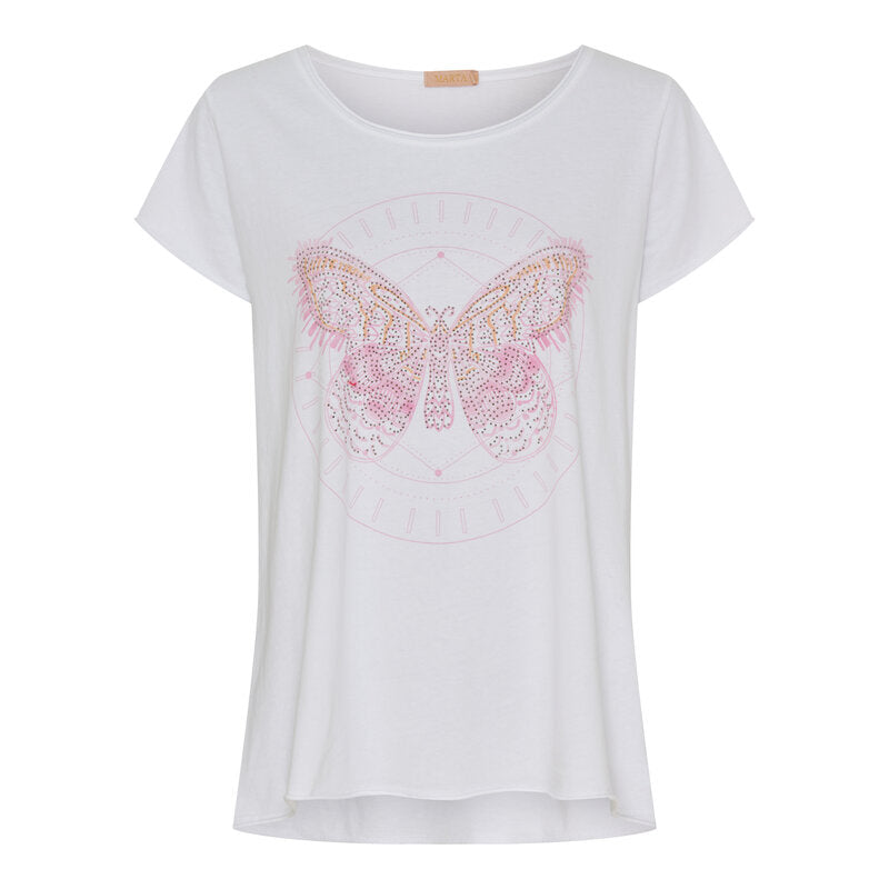 Marie T-Shirt Women Pink Butterfly Marta du Chateau