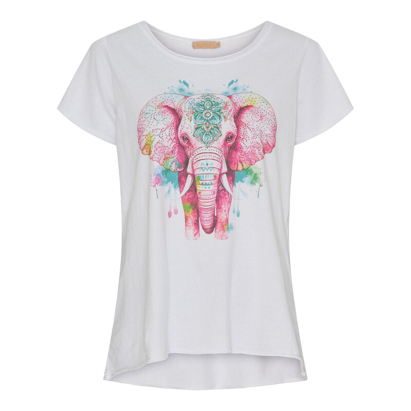 Marie T-shirt Ladies Pink Elephant Marta du Chateau