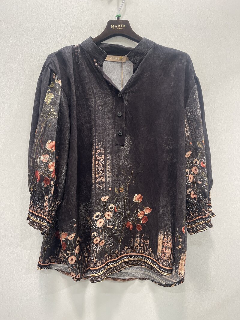 Melisande Blouse Women Nero Marta du Chateau
