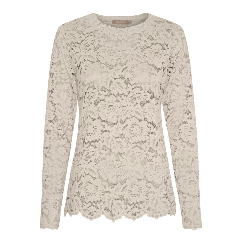 Miley Top Women's Beige New Marta du Chateau