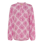 Ronja V-ringad Blus Dam Fuxia Heart Marta du Chateau