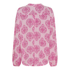 Ronja V-ringad Blus Dam Fuxia Heart Marta du Chateau