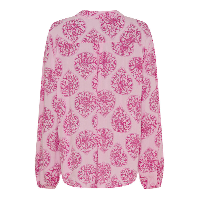 Ronja V-Neck Blouse Women Fuxia Heart Marta du Chateau