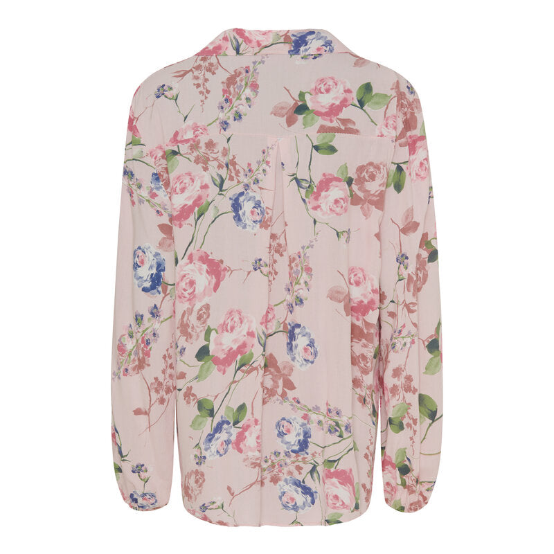 Ronja V-ringad Skjortblus Dam Rosa Baby Marta du Chateau