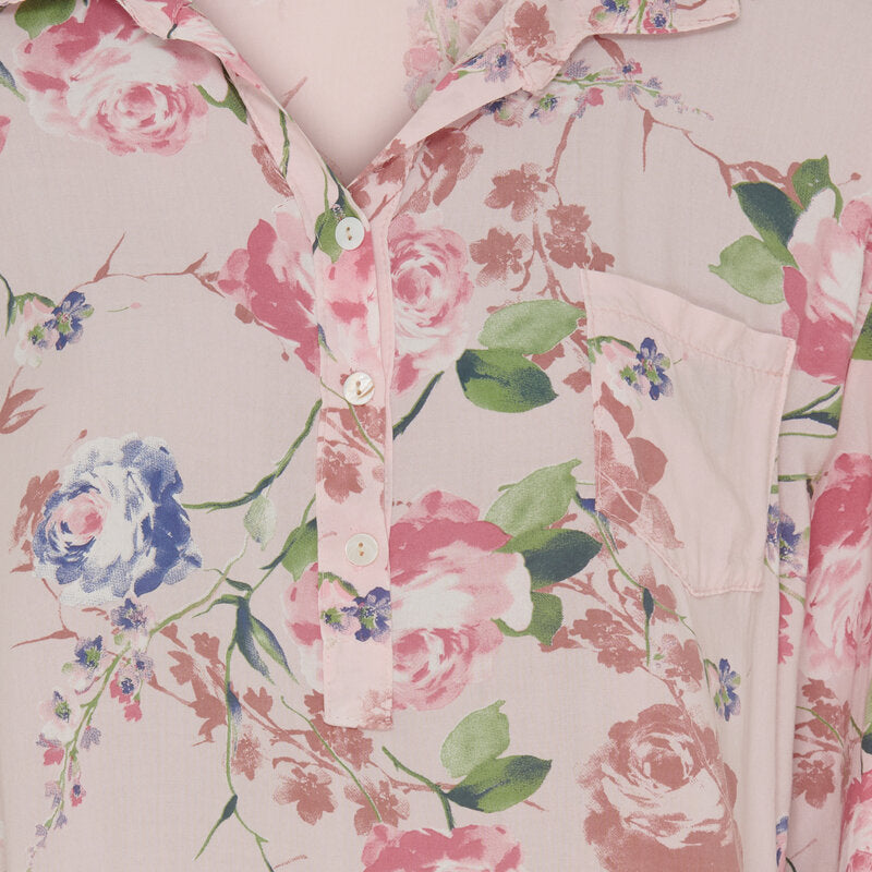 Ronja V-ringad Skjortblus Dam Rosa Baby Marta du Chateau