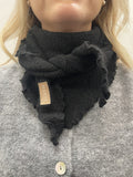 Scarf 2 Women Black Marta du Chateau