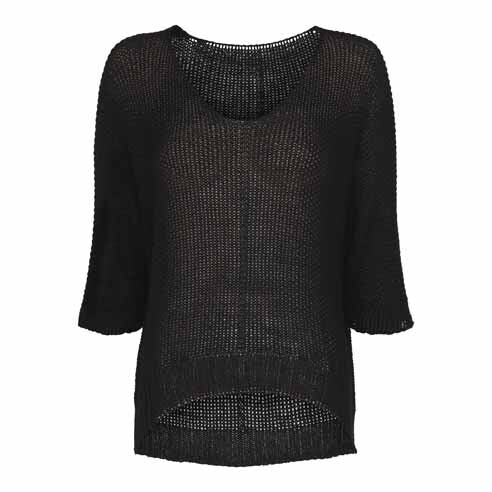 Knitted Sweater Women Black MARTA DU CHÂTEAU