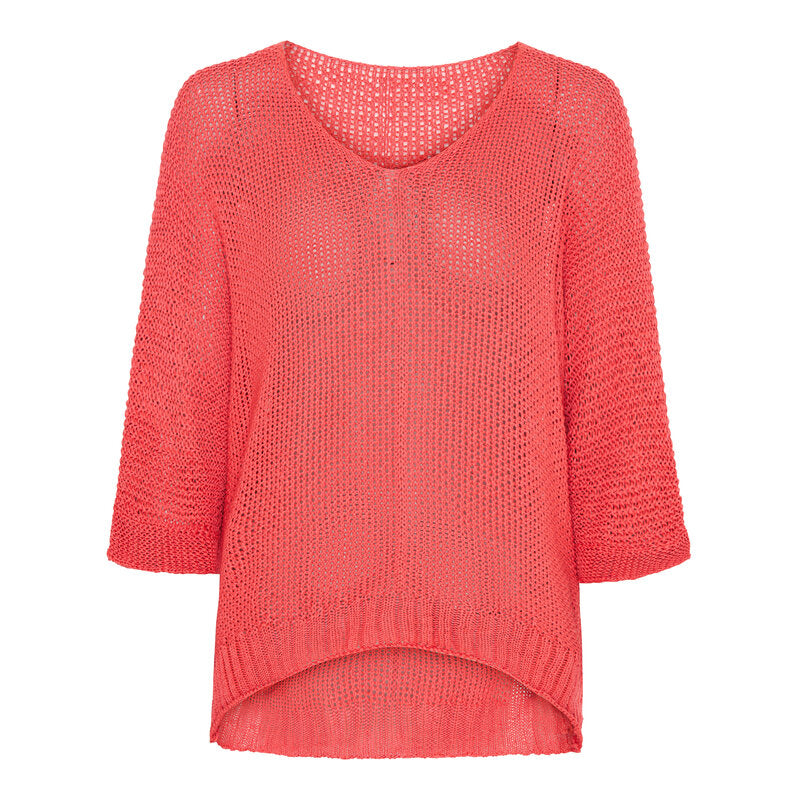 Knitted Sweater Women Coral Marta du Chateau