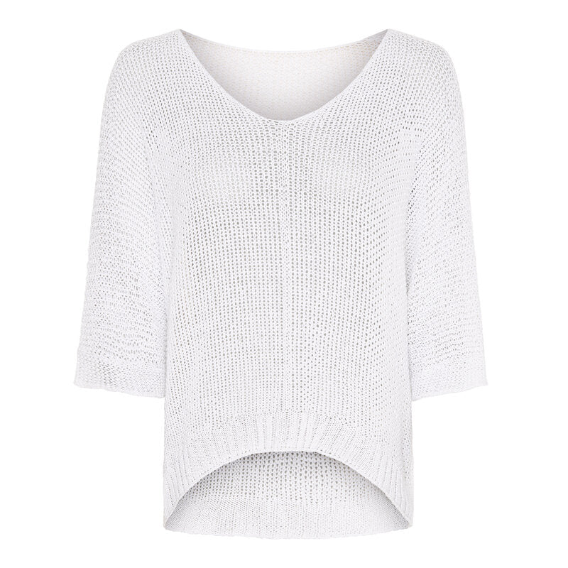 Marta du Chateau Knitted Sweater Women White - Marta du Chateau