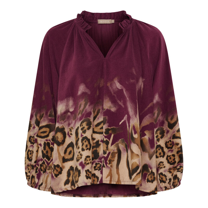 Una Blouse Manchester Women Plum Marta du Chateau