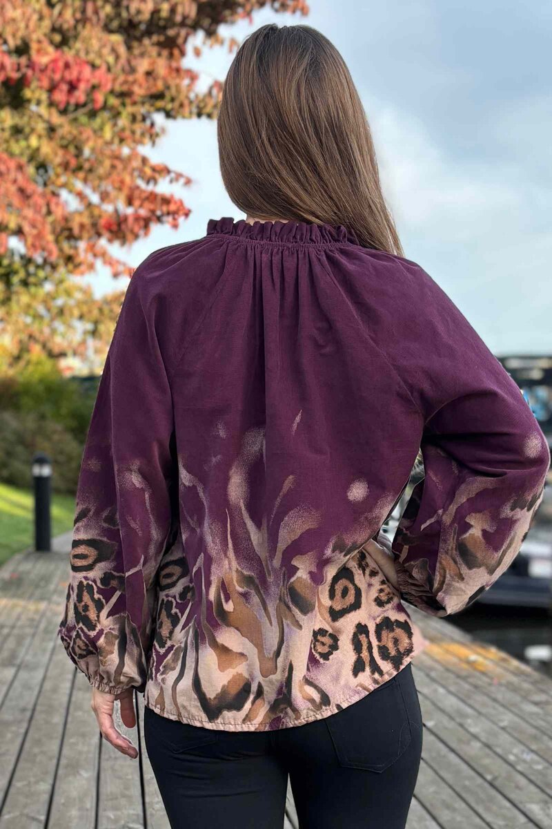 Una Blouse Manchester Women Plum Marta du Chateau