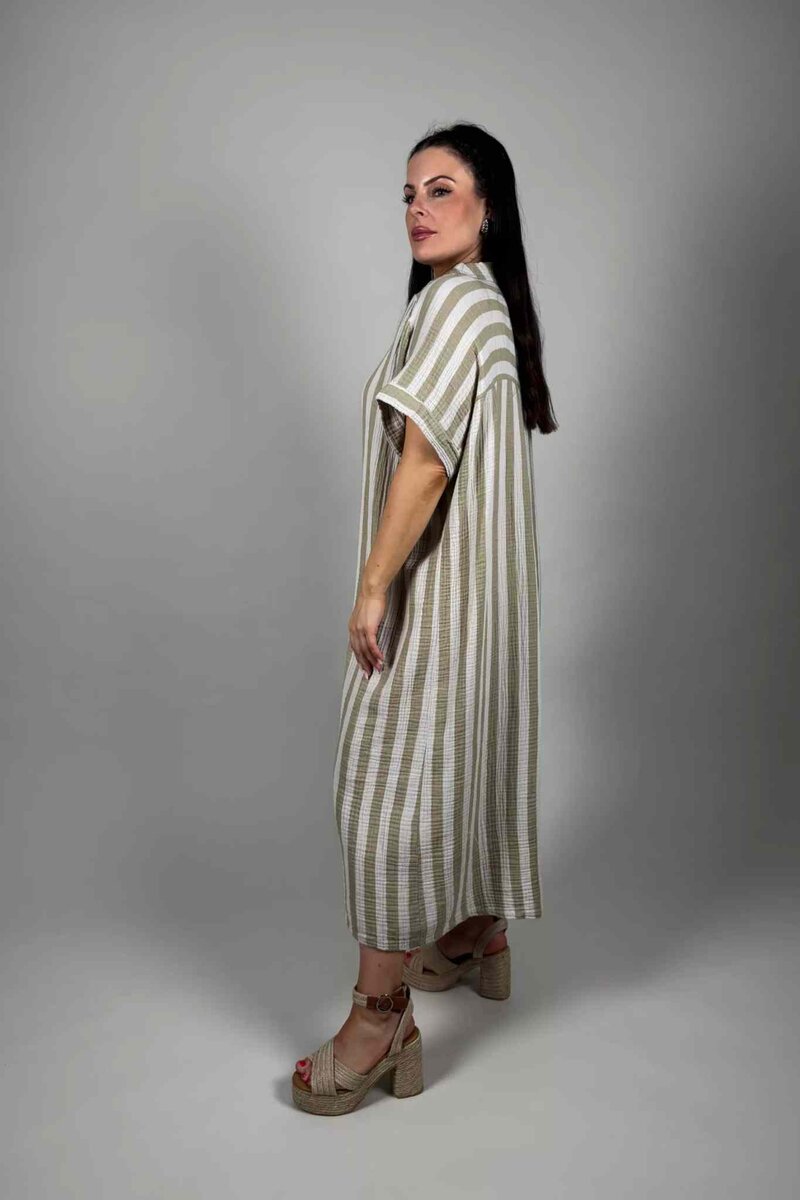 Maxie Shirt Dress Women Beige | Smilebutiken - Camicia