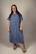 Maxie Shirt Dress Women Blue | Smilebutiken - Camicia