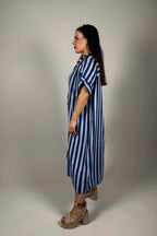 Maxie Shirt Dress Women Blue | Smilebutiken - Camicia