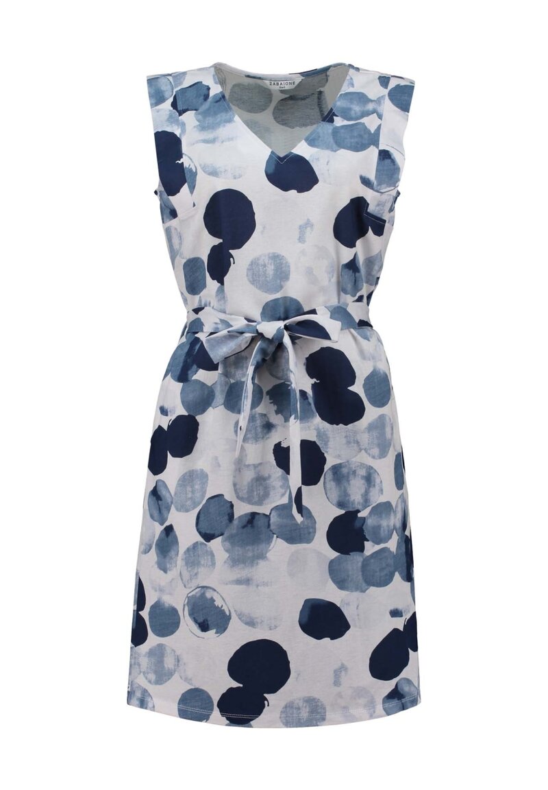 Mayram Sleeveless Dress Women Blue Dots Zabaione | Smilebutiken