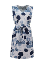 Mayram Sleeveless Dress Women Blue Dots Zabaione | Smilebutiken