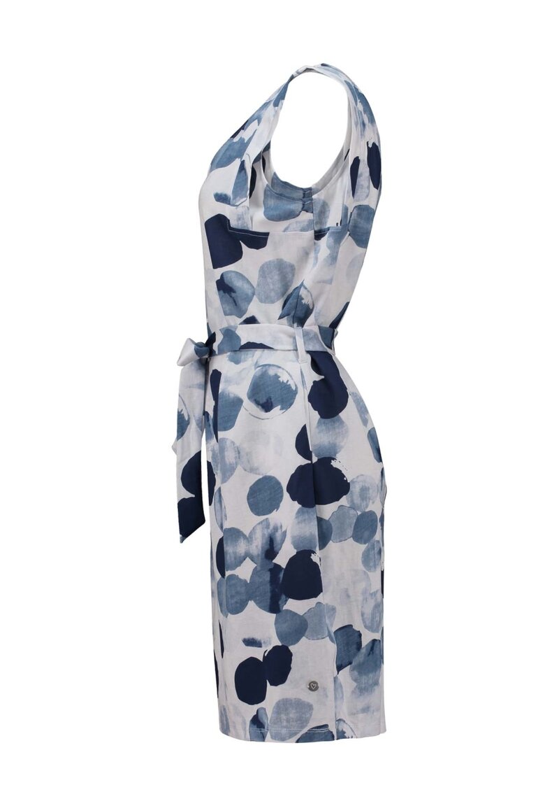 Mayram Sleeveless Dress Women Blue Dots Zabaione | Smilebutiken