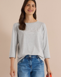 Meja Topp Dam Ljusgrå Light Grey Mel | Smilebutiken - Cecil