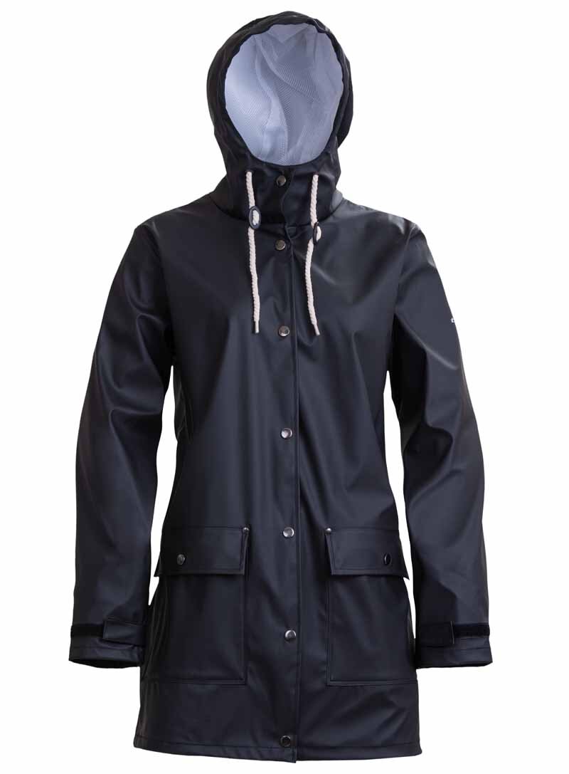 Tuxer Mia PU Women's Rain Jacket Black - Tuxer