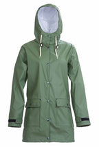 Mia Regnjacka PU Dam Geo Green - Tuxer