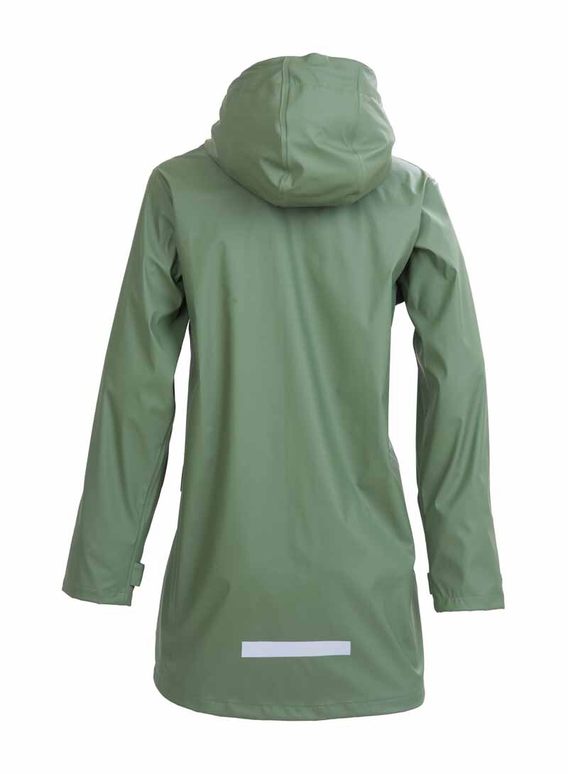 Mia Regnjacka PU Dam Geo Green - Tuxer