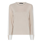 Beryl Rundhalsad Pullover Dam Sand OffWhite Micha