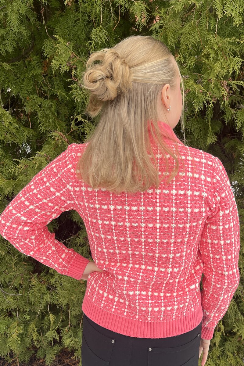 Bridget Cardigan Dam Coral OffWhite Micha