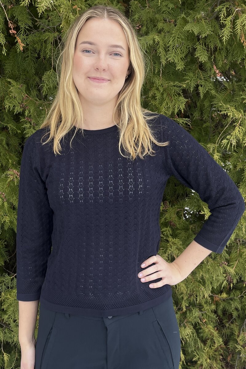 Caitlin Pullover Ladies Navy Micha