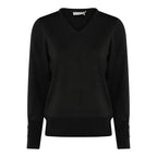 Carrie V-ringad Pullover Dam Black Micha