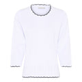 Charity Round-Neck Pullover Women's Bright White Micha