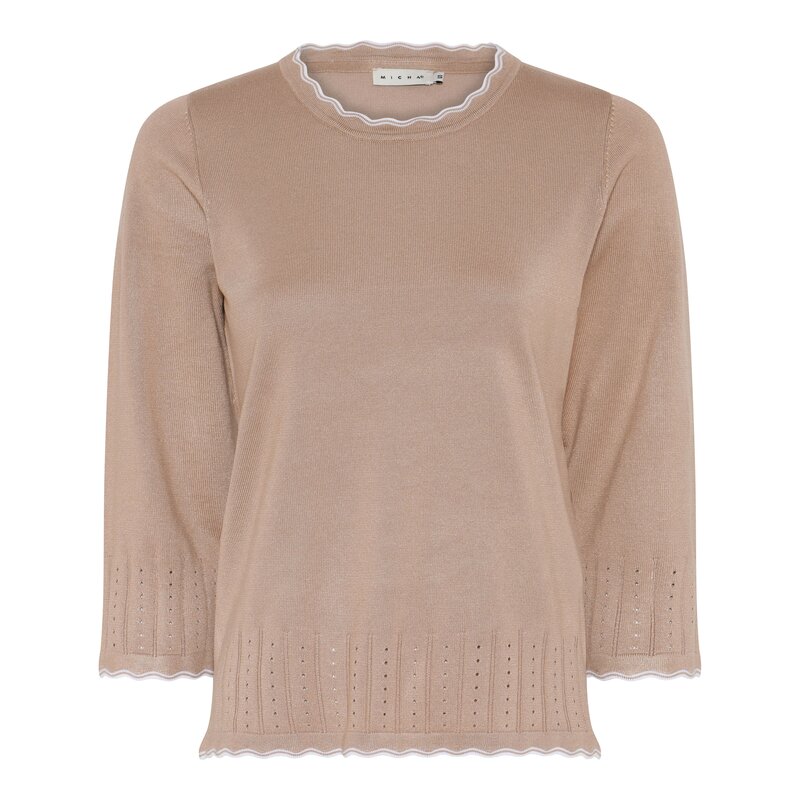 Charity Round Neck Pullover Women Warm Sand Micha