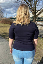 Dominica Kortärmad Pullover Dam Navy Micha