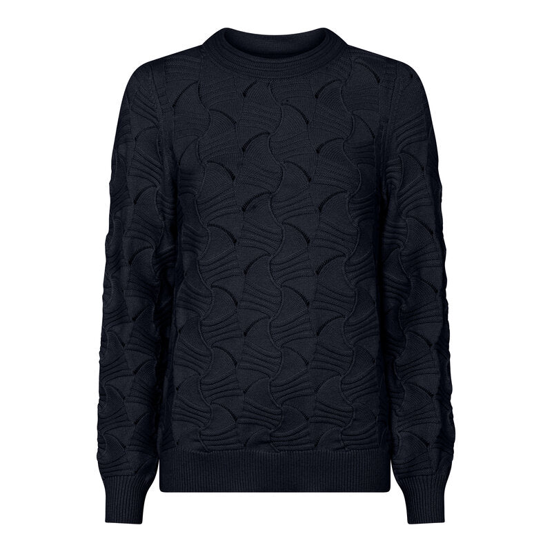 Ivy Knitted Pullover Ladies Navy Micha